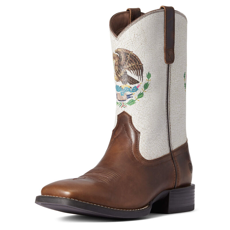 Ariat Sport Orgullo Mexicano - Miesten Ruskea/Valkoinen Bootsit ( FBEXWO-270 )